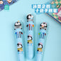 KUKI 10-in-1 Multicolor Ballpoint Pen – Cute Cartoon Penguin Retractable Rollerball Pen, 10 Vibrant Colors for School Students, Journaling, & DIY Scrapbooking