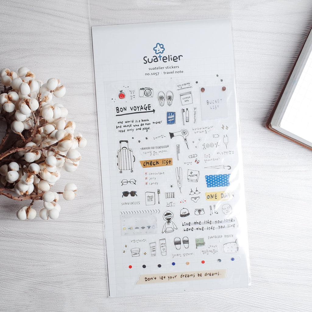 Suatelier Stickers_1057 TRAVEL NOTE