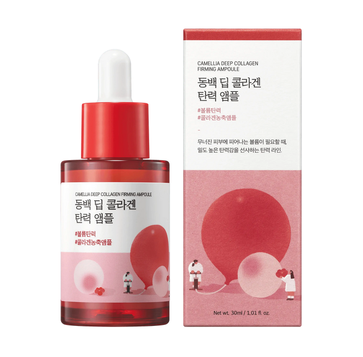 Round Lab - Camellia Deep Collagen Firming Ampoule - 30ml