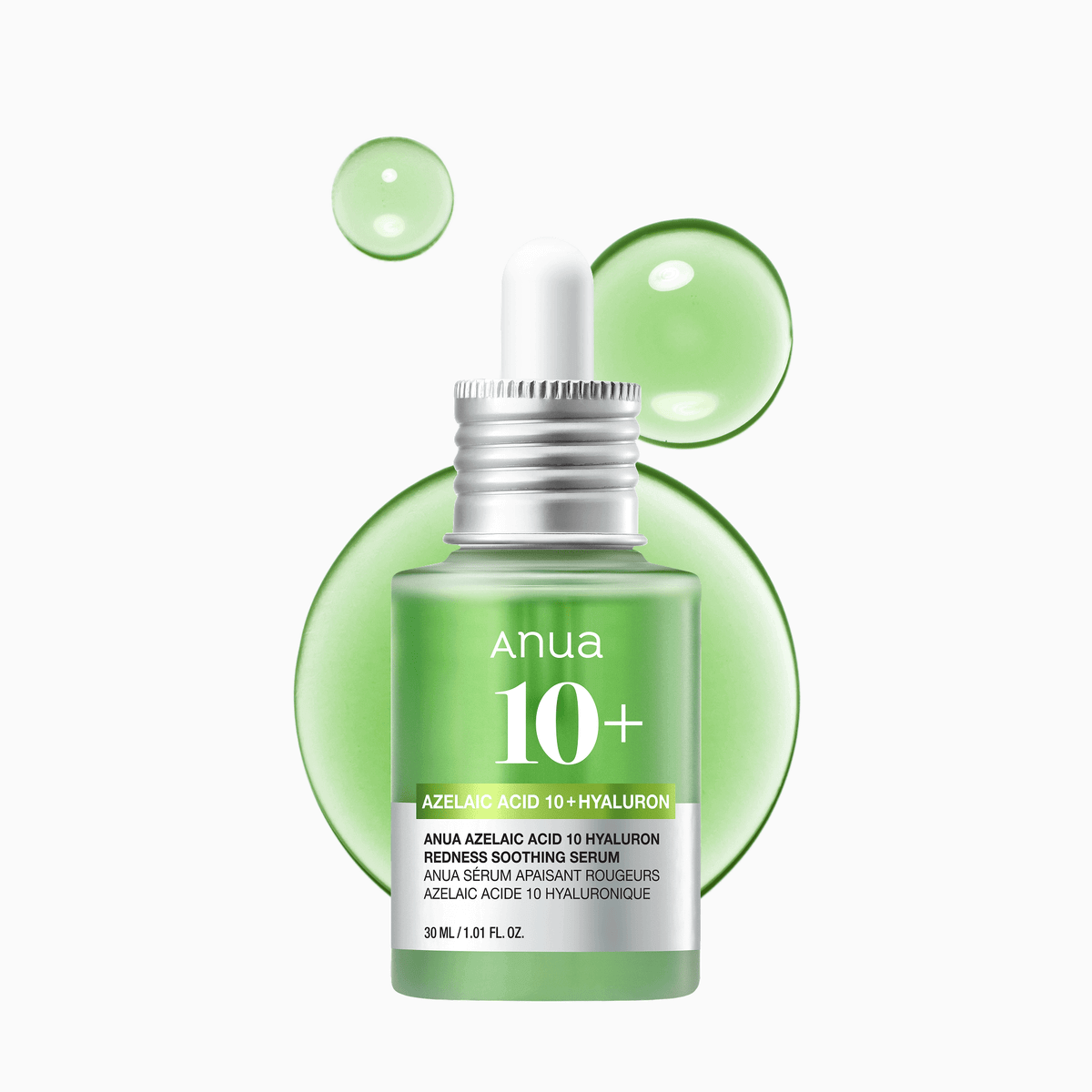 ANUA ++ Sérum Apaisant Anti-rougeurs à l'Acide Azélaïque 10 et à l'Acide Hyaluronique 30ml
