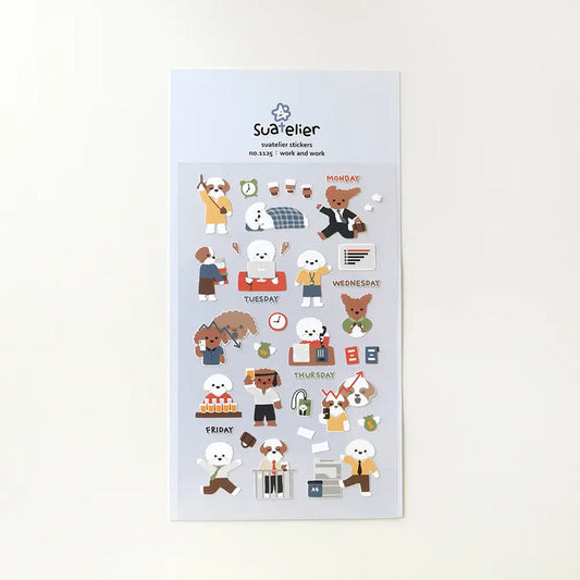 Suatelier Stickers_1125 WORK AND WORK