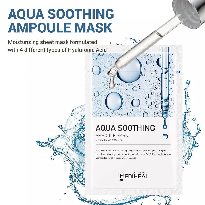 MEDIHEAL ++ Aqua Soothing Ampoule Mask 1pc