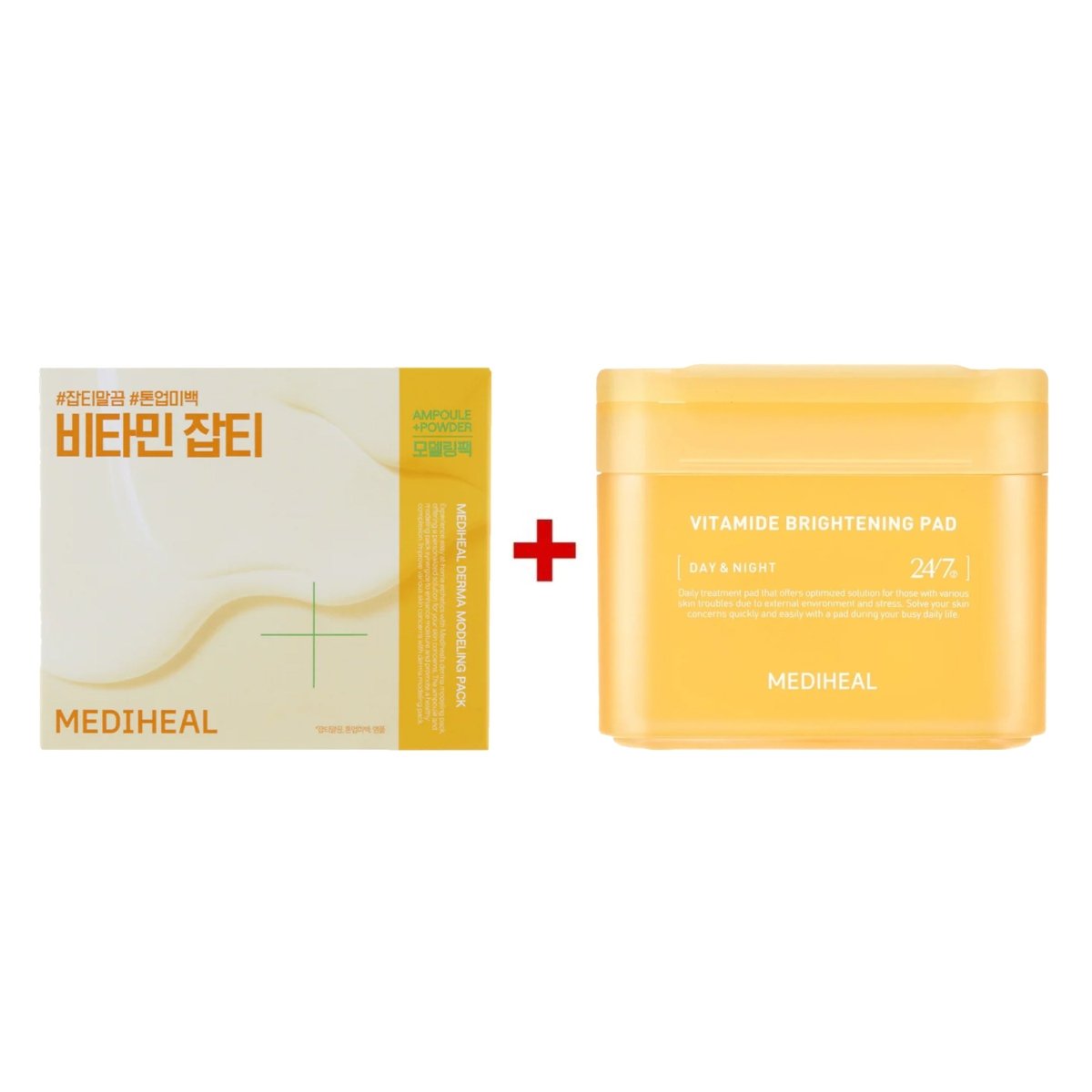 Mediheal Vitamide brightening pad & Modeling pack set