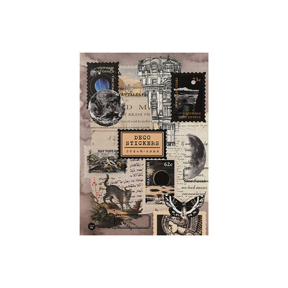 Vintage-Style Waterproof PET Sticker Book for Scrapbooking| Planners| Journals