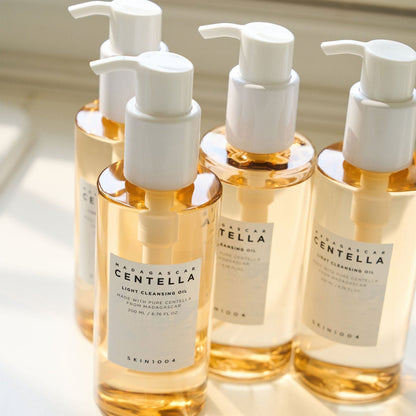SKIN1004 Madagascar Centella Light Cleansing Oil Korean Skincare Soothing and Gentle Oil Cleanser for Makeup Impurities Removal - 200ml