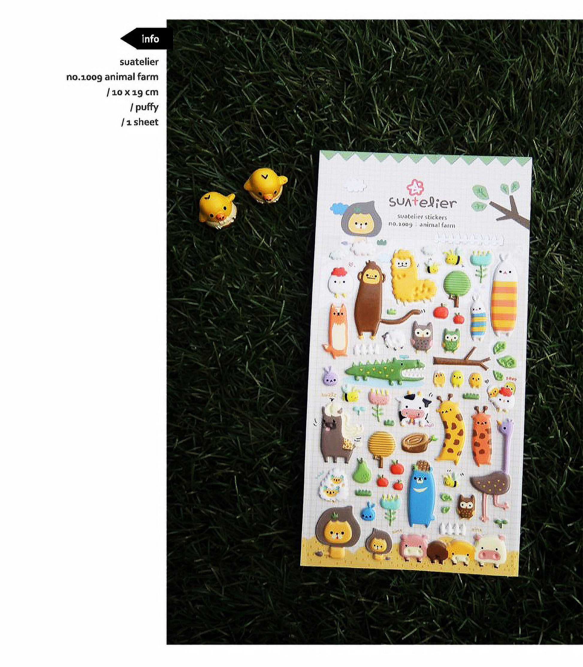 Suatelier Stickers Sonia | Korean Journal Stickers Scrapbooking | Craft animals Stickers for gifting | Nail deco stickers | bunny panda dino – product image 4