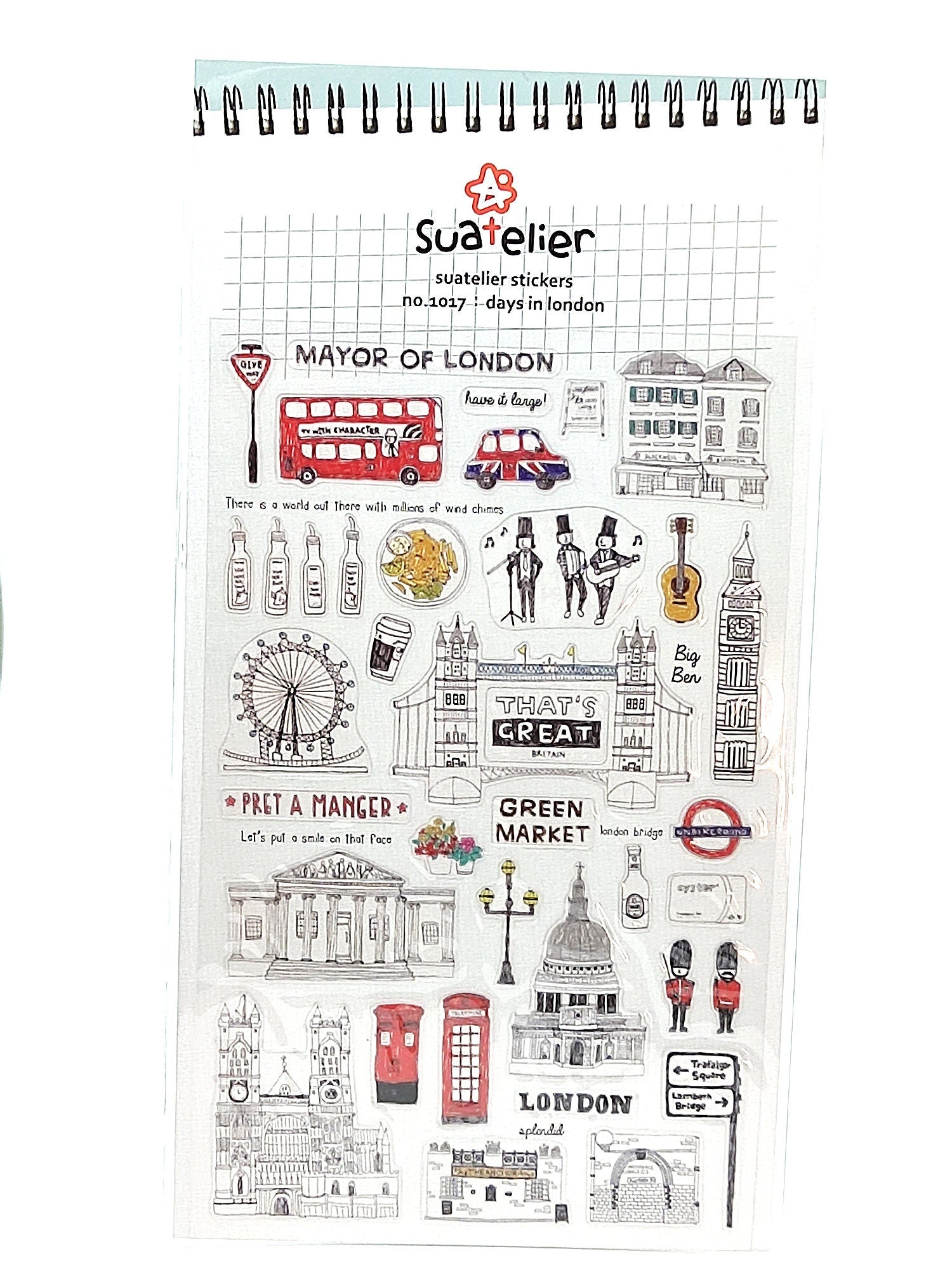 Suatelier Stickers | Travel themed Stickers for gifting, scrapbooking | Korean – product image 6