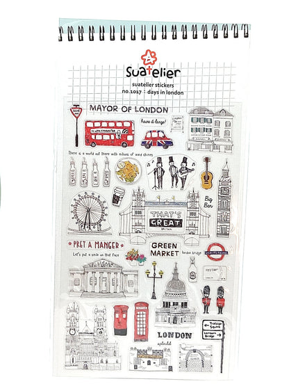 Suatelier Stickers| Travel themed Stickers for gifting, scrapbooking|Korean