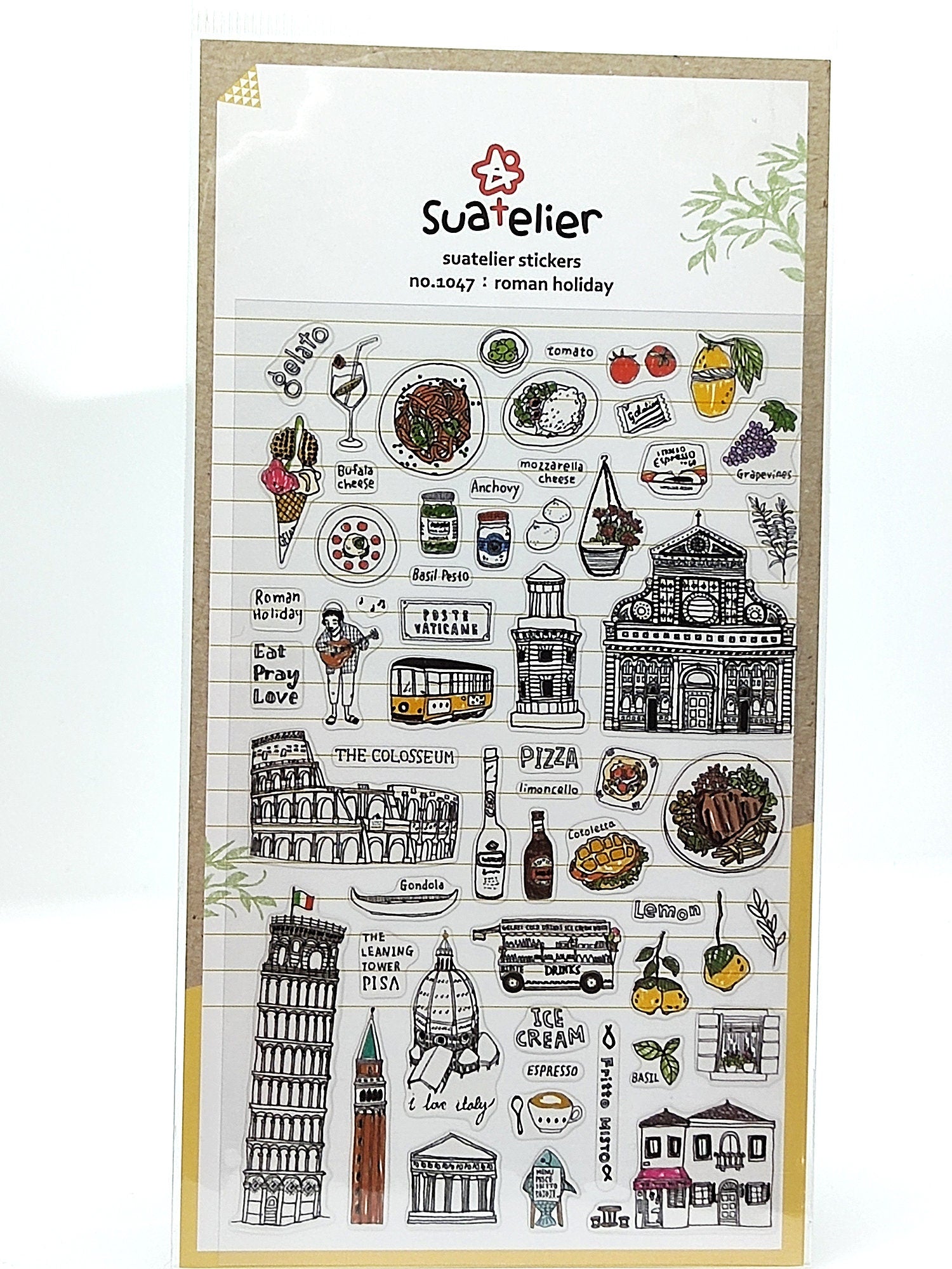 Suatelier Stickers | Travel themed Stickers for gifting, scrapbooking | Korean – product image 10